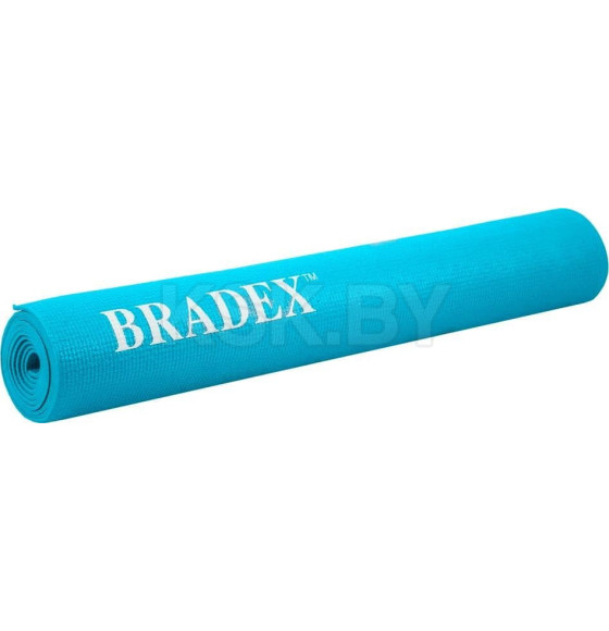 Коврик для йоги и фитнеса Bradex SF 0693, 173*61*0,3 см, бирюзовый с переноской (SF 0693) 
