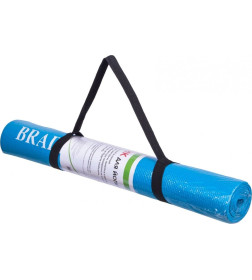 Коврик для йоги и фитнеса Bradex SF 0693, 173*61*0,3 см, бирюзовый с переноской