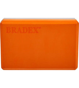 Блок для йоги Bradex SF 0731, оранжевый/серый