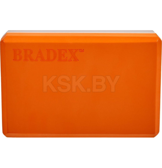 Блок для йоги Bradex SF 0731, оранжевый/серый (SF 0731) 