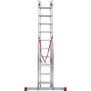 Лестница 3х10 трехсекционная алюминиевая профессиональная, серия NV323 Новая высота (3230310) 