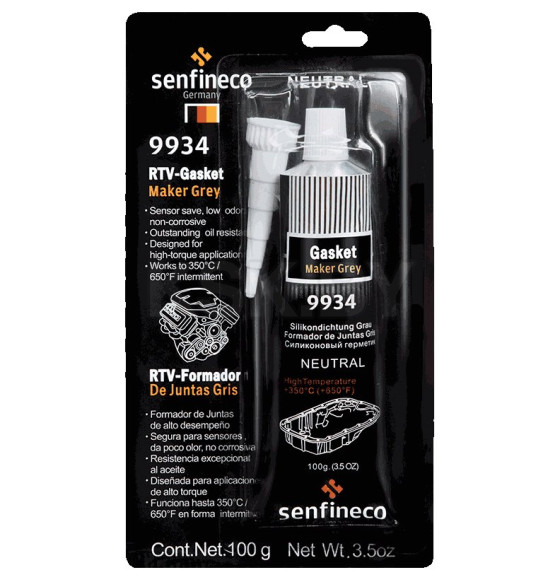 Герметик силиконовый серый Senfineco RTV Silicone Gasket Marker Grey 100 гр (9934) 