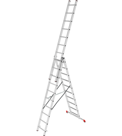 Лестница 3х10 трехсекционная алюминиевая, серия NV223 Новая высота
