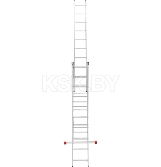 Лестница 3х10 трехсекционная алюминиевая, серия NV223 Новая высота (2230310) 