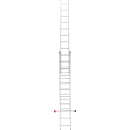 Лестница 3х11 трехсекционная алюминиевая, серия NV223 Новая высота (2230311) 