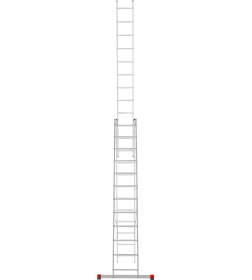 Лестница 3х12 трехсекционная алюминиевая, серия NV223 Новая высота