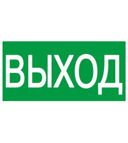 Знак "ВЫХОД" 200х100мм TDM