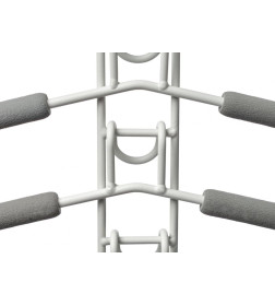 Вешалка-трансформер для одежды 5 в 1, 38x40, «ГИНГО», металл, пена, серая