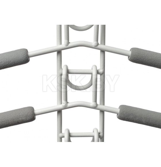 Вешалка-трансформер для одежды 5 в 1, 38x40, «ГИНГО», металл, пена, серая (TD 0723) 