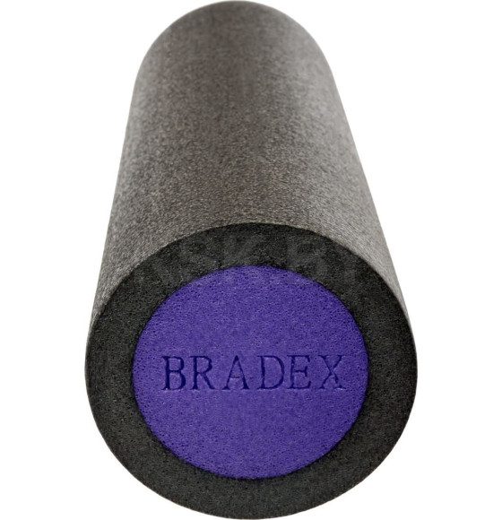 Ролик для йоги и пилатеса Bradex SF 0821, 15*45 см, серый/фиолетовый (SF 0821) 
