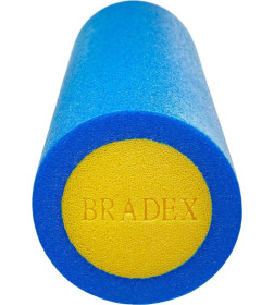 Ролик для йоги и пилатеса Bradex SF 0818, 15*45 см, голубой/желтый