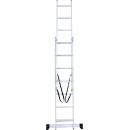 Лестница 2х 7 двухсекционная алюминиевая, серия NV122 Новая высота (1220207) 