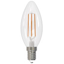 Лампа светодиодная E27 11Вт C35 3000K прозрачная Sky PLS02WH свеча Uniel (UL-00005164) 