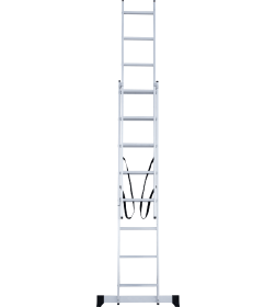 Лестница 2х 8 двухсекционная алюминиевая, серия NV122 Новая высота