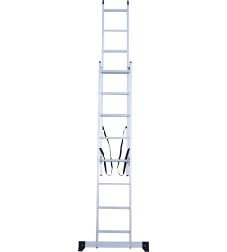 Лестница 2х 8 двухсекционная алюминиевая, серия NV122 Новая высота