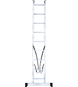 Лестница 2х 9 двухсекционная алюминиевая, серия NV122 Новая высота