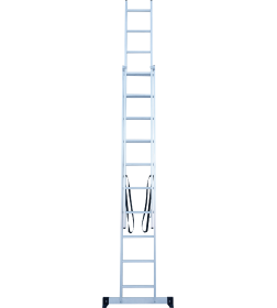 Лестница 2х10 двухсекционная алюминиевая, серия NV122 Новая высота