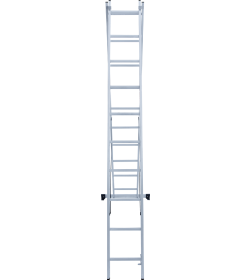 Лестница 2х10 двухсекционная алюминиевая, серия NV122 Новая высота