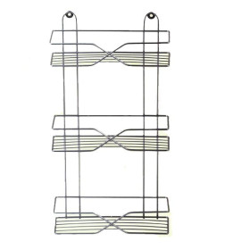 Полка для ванной комнаты металлическая ППХ-3  10*26*44,5 см.