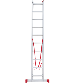 Лестница 2х10 двухсекционная алюминиевая, серия NV222 Новая высота