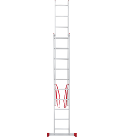 Лестница 2х10 двухсекционная алюминиевая, серия NV222 Новая высота
