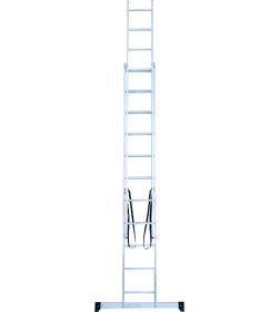 Лестница 2х11 двухсекционная алюминиевая, серия NV122 Новая высота