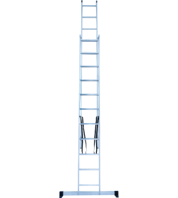 Лестница 2х11 двухсекционная алюминиевая, серия NV122 Новая высота