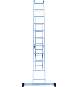 Лестница 2х11 двухсекционная алюминиевая, серия NV122 Новая высота