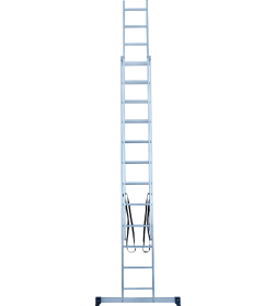 Лестница 2х12 двухсекционная алюминиевая, серия NV122 Новая высота