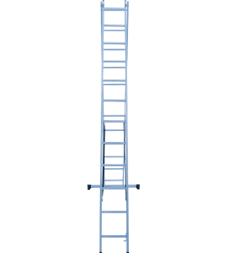Лестница 2х12 двухсекционная алюминиевая, серия NV122 Новая высота