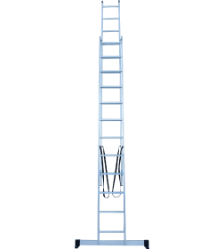 Лестница 2х12 двухсекционная алюминиевая, серия NV122 Новая высота