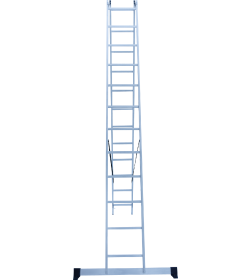 Лестница 2х12 двухсекционная алюминиевая, серия NV122 Новая высота