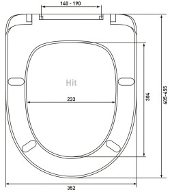 Сидение для унитаза дюропласт BERGES Hit 010401