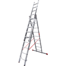Лестница 3х 9 трехсекционная алюминиевая профессиональная, серия NV323 Новая высота (3230309) 