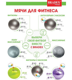 Мяч для фитнеса, йоги и пилатеса «ФИТБОЛ-25»