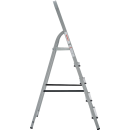 Стремянка стальная с алюминиевыми ступенями 1х 5  80 мм серия NV1130 Новая высота Цельнотянутая площадка 255×255 мм (1130105) 