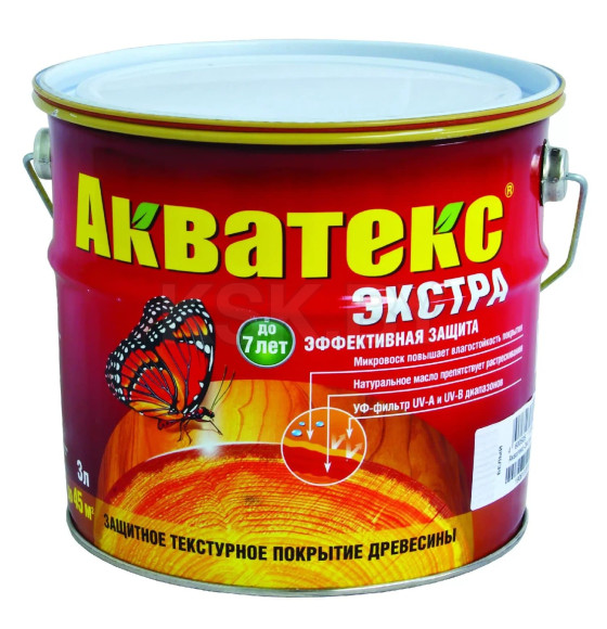 Пропитка АКВАТЕКС ЭКСТРА тик, 2,7 л