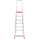Стремянка алюминиевая односторонняя профессиональная Новая Высота NV 3112, 1х6 ступеней 80 мм / 130 мм (3112106) 