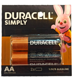 Батарейка AA LR06 1.5V Alkaline (2 шт) Duracell