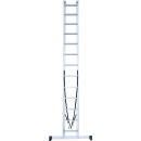 Лестница 2х13 двухсекционная алюминиевая, серия NV122 Новая высота (1220213) 
