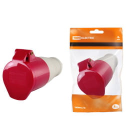 Розетка 225 переносная 3Р+РЕ+N 32А 380В IP44 SQ0603-0014 TDM