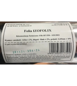 Фольга для теплого пола ISOFOLIX тощина 0,1 (50м)