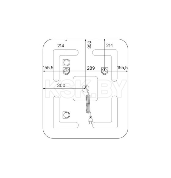 Зеркало 60 см, Edfice, Iddis ЗЛП108 (ЗЛП108) 