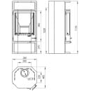 Печь-камин АОТ-10,0 (в модификации "Рейн" )