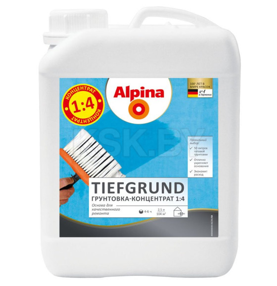 Грунт Alpina Tifegrund концентрат 1:4,  2,5 л (2,55 кг) (948102728) 