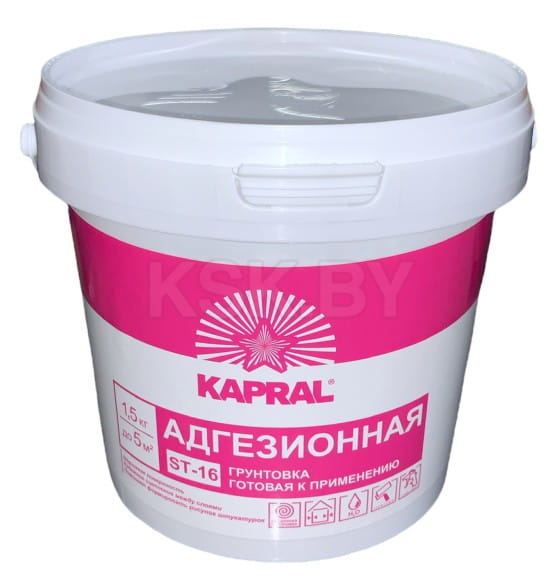 Грунт Kapral ST-16 (бетоноконтакт), 1 л (1,5 кг)