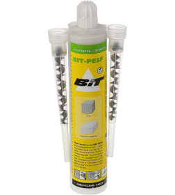 Анкер химический  BIT-PESF 300мл (для бетона, кирпича + 2 насадки)