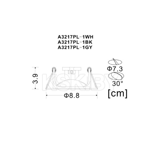 Светильник потолочный Arte Lamp ACCENTO A3217PL-1WH (A3217PL-1WH) 