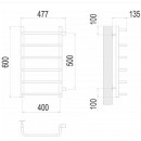 Полотенцесушитель Стандарт П6 400х600 бп500 (4670078530325) 