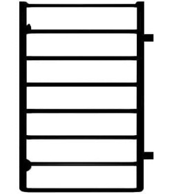 Полотенцесушитель Стандарт П8 500х800 бп500 RAL 9005